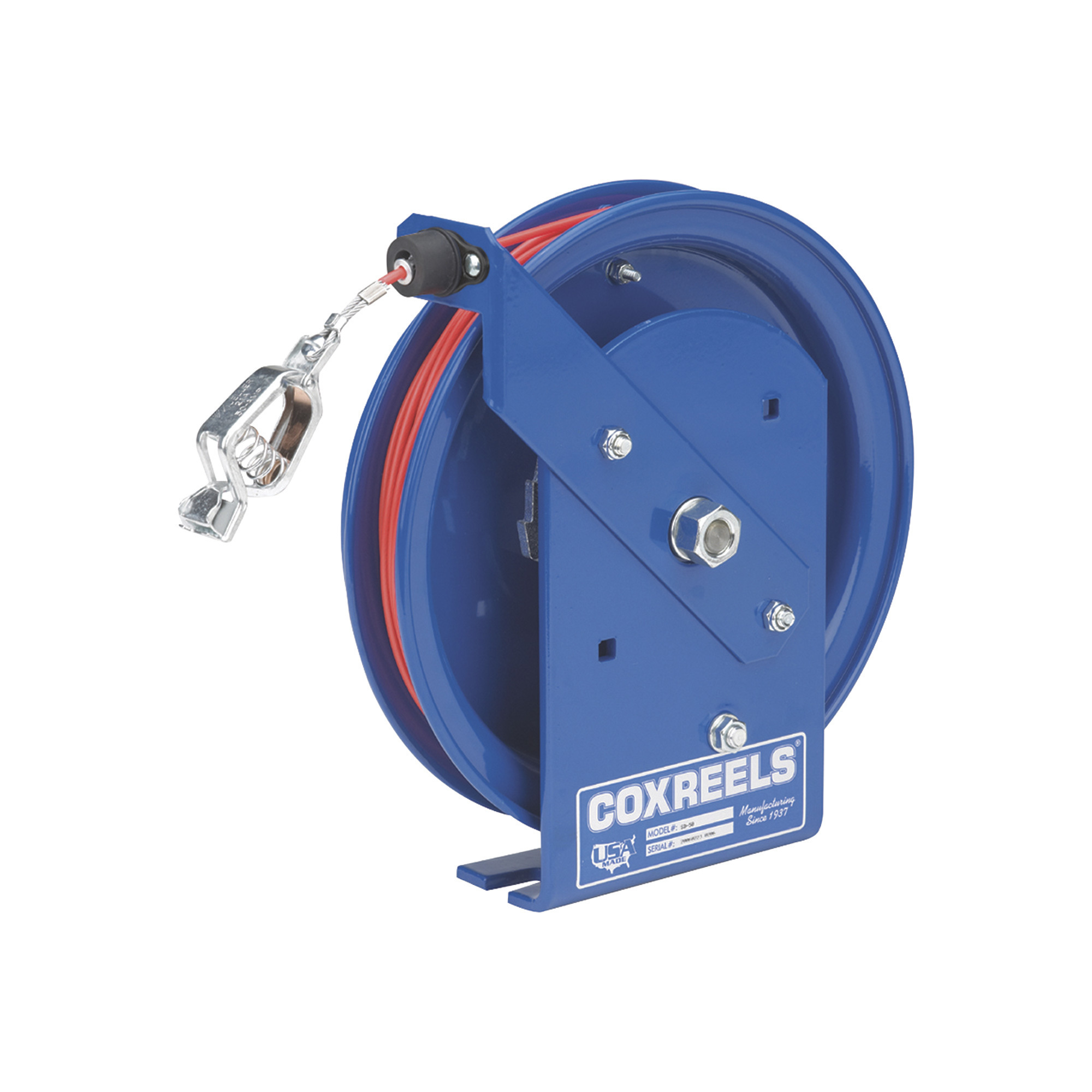 Coxreels Retractable Grounding Reel, 50ft., Model# SD-50